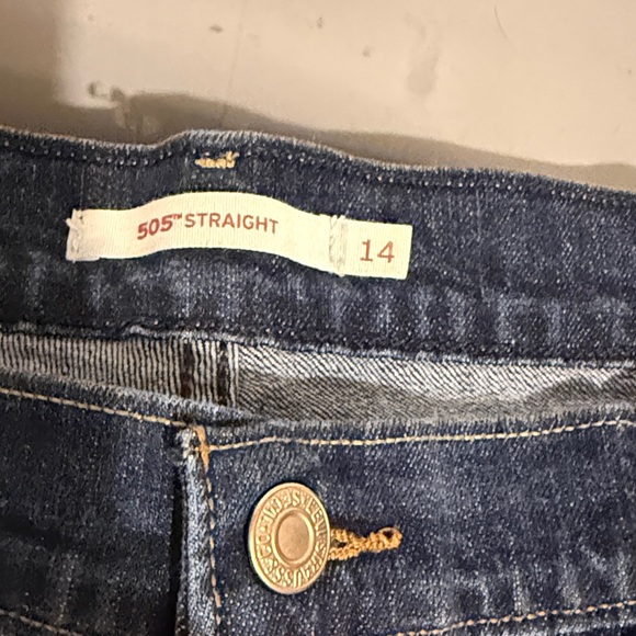 Levi's women Classic Indigo Straight Jeans 14 long - Picture 2 of 9